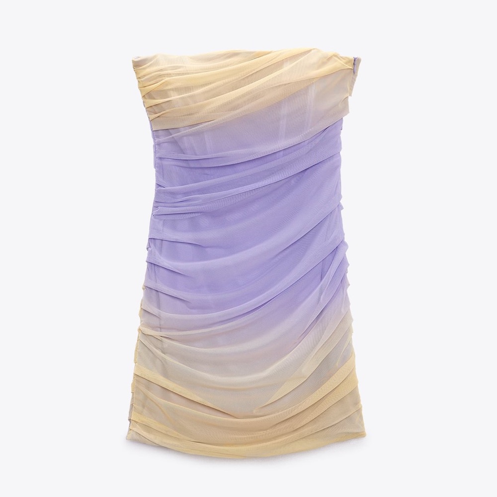 Zara mini corset mesh dress